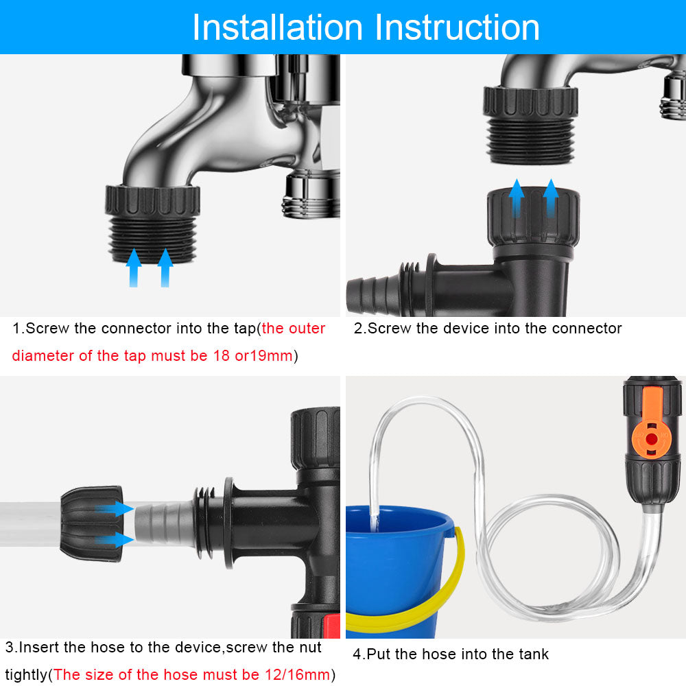 Aquarium Water Changer-Faucet Nozzles Connectors