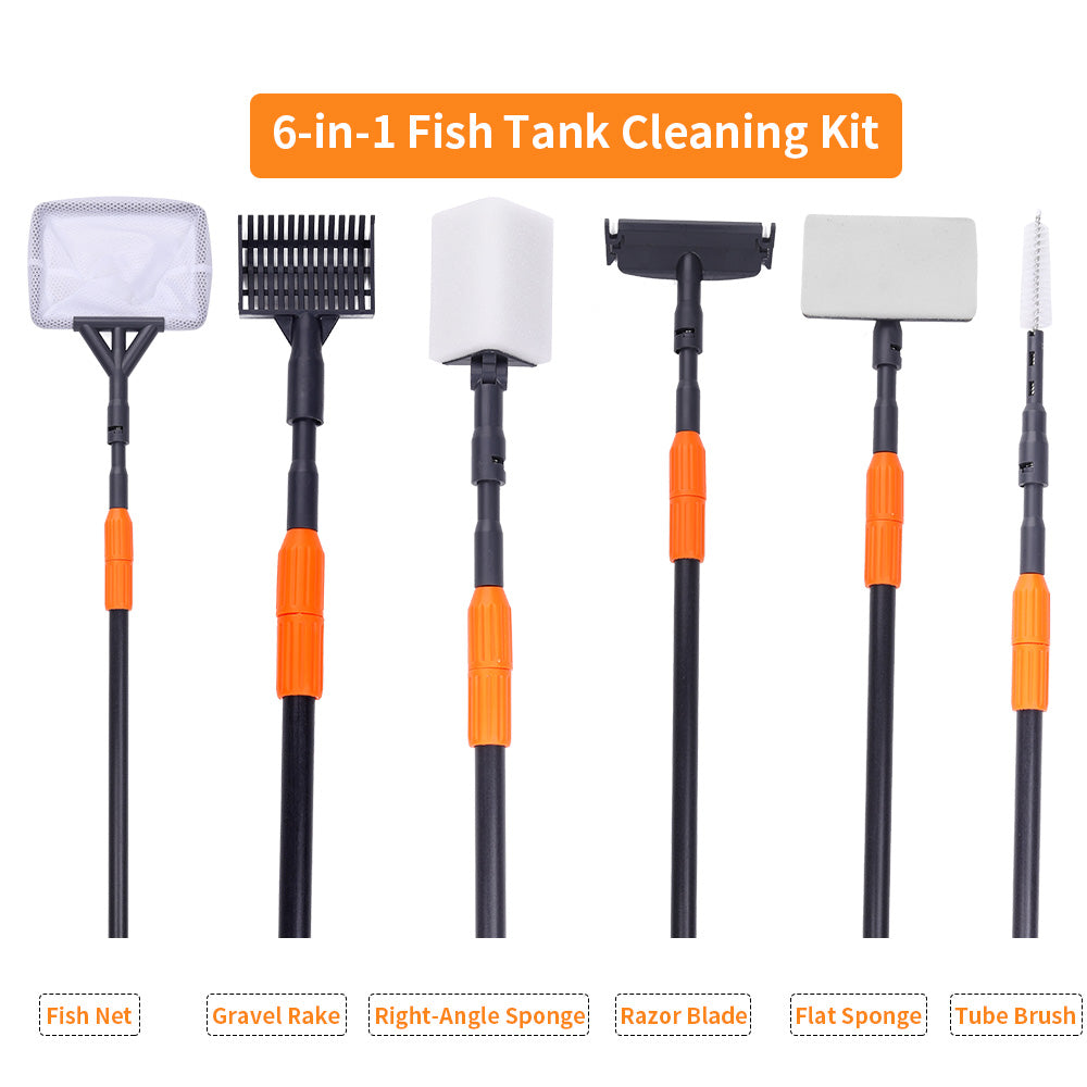 Aquarium Cleaning Tool Kit-Algae Scraper Extendable
