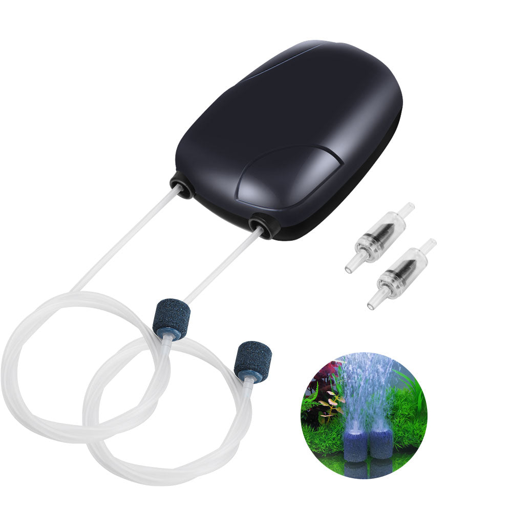 fish tank air accessories Aquarium Air Pump-Single & Double Outlets, RS-290+ACCESSORIES